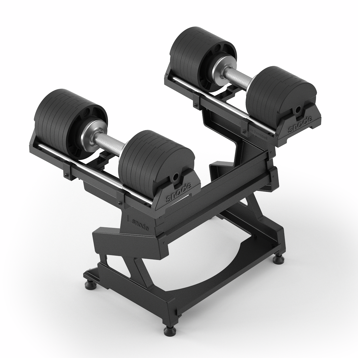 SNODE 40KG AD85 Adjustable Dumbbell(Pairs) With Stand