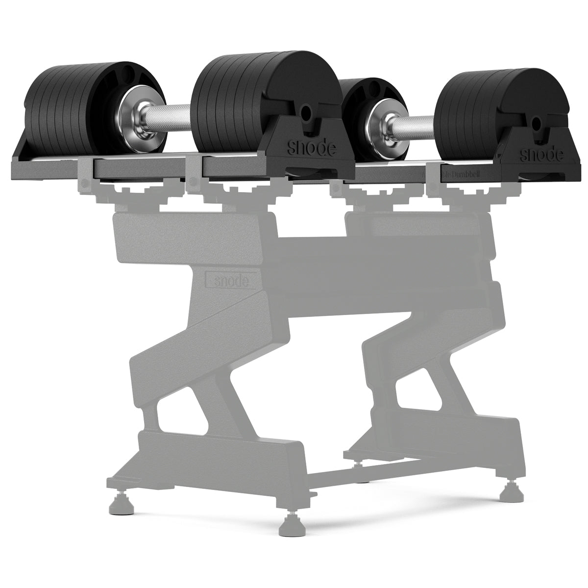 Snode 40KG Adjustable Dumbbell Set of 2, Drop-proof Cast Iron Dumbbells, Quick Adjustment (One Pair)
