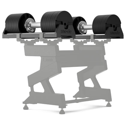 Snode 40KG Adjustable Dumbbell Set of 2, Drop-proof Cast Iron Dumbbells, Quick Adjustment (One Pair)