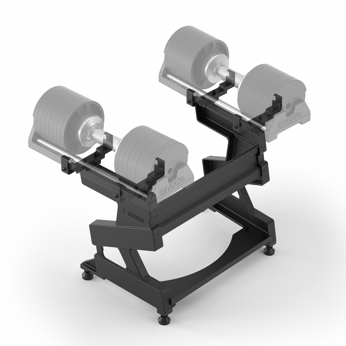 Snode Cast Iron Step-in Structure Dumbbell Stand