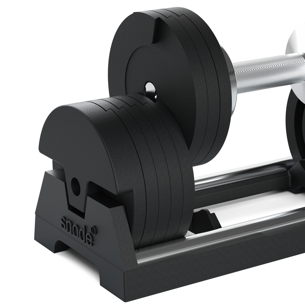 Snode 40KG Adjustable Dumbbell Set of 2, Drop-proof Cast Iron Dumbbells, Quick Adjustment (One Pair)
