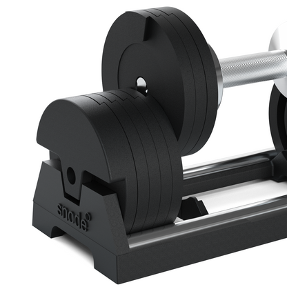 Snode 40KG Adjustable Dumbbell Set of 2, Drop-proof Cast Iron Dumbbells, Quick Adjustment (One Pair)
