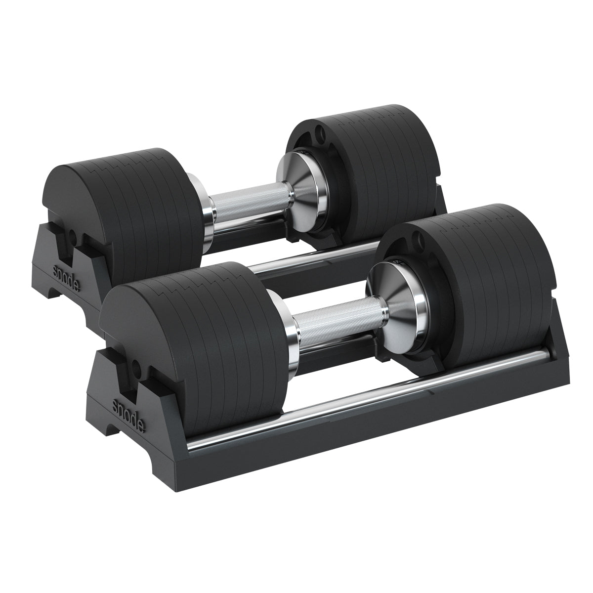 Snode 40KG Adjustable Dumbbell Set of 2, Drop-proof Cast Iron Dumbbells, Quick Adjustment (One Pair)