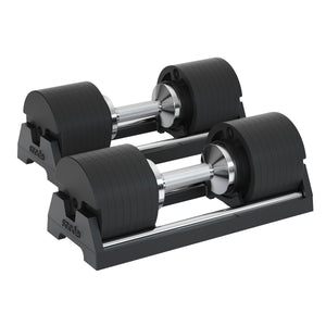 Snode 40KG Adjustable Dumbbell Set of 2, Drop-proof Cast Iron Dumbbells, Quick Adjustment (One Pair)