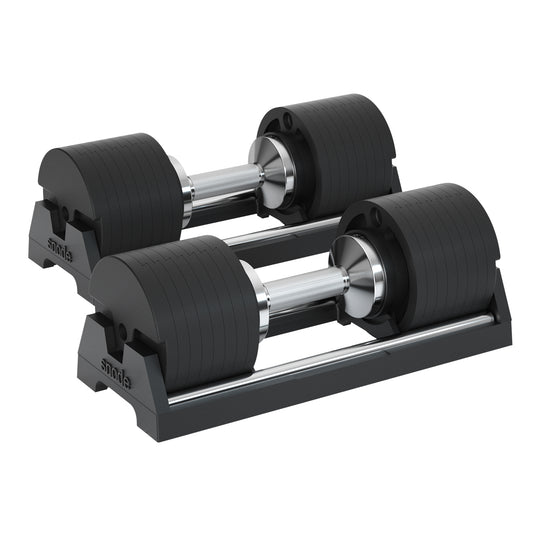 Snode 40KG Adjustable Dumbbell Set of 2, Drop-proof Cast Iron Dumbbells, Quick Adjustment (One Pair)
